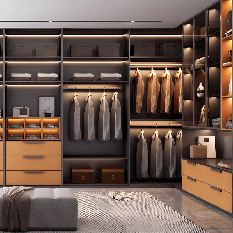 uxury walk in closet with hanging area and open shelving design uxury walk in closet with hanging area and open shelving design
